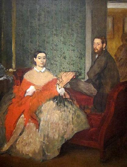 Edgar Degas Edmondo and Therese Morbilli oil painting image